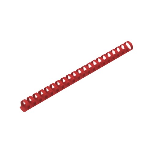Argolas PVC Encadernar 14mm Vermelho 90 Folhas 100un