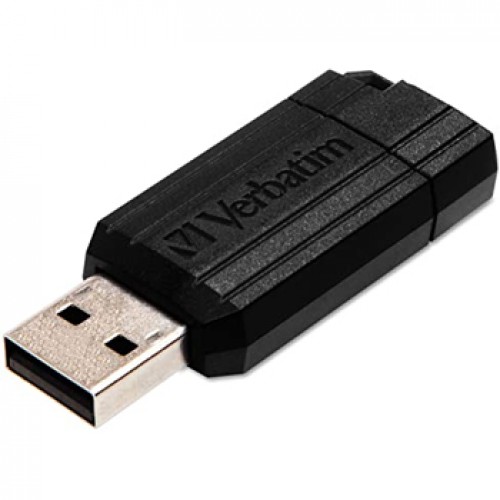 Pen Drive USB-A 2.0 32GB VERBATIM PINSTRIPE Preto