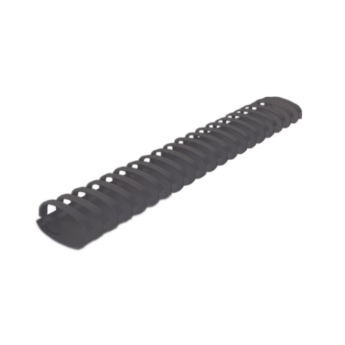Argolas PVC Encadernar 38mm Ovais Preto 375 Folhas 50un