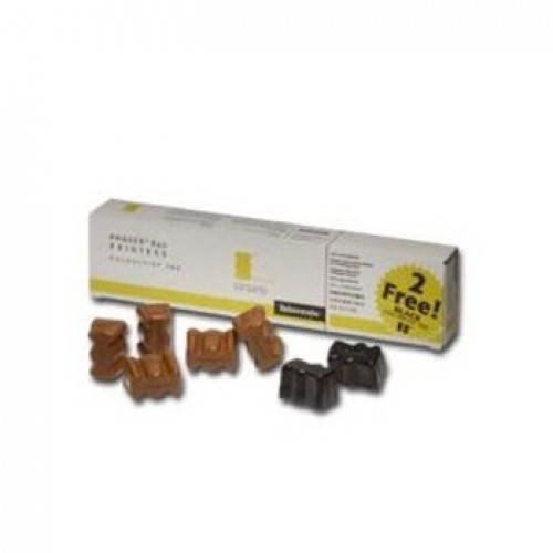 Color Stick Xerox 016160700 Amarelo 5un + Preto 2un