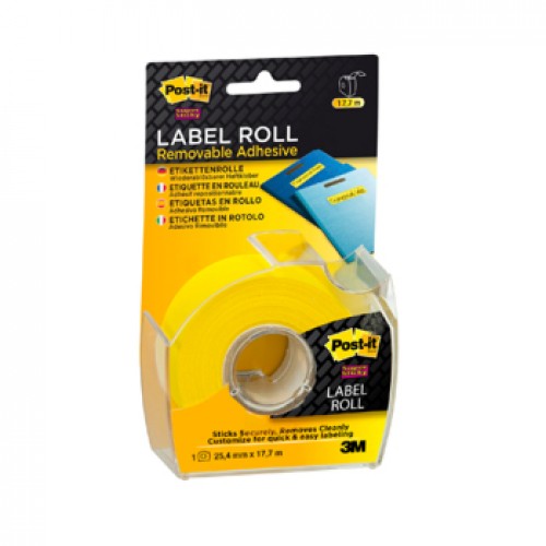 Rolo Etiquetas Post-it Super Sticky Amarelo