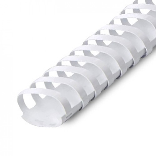 Argolas PVC Encadernar 38mm Ovais Branco 375 Folhas 50un