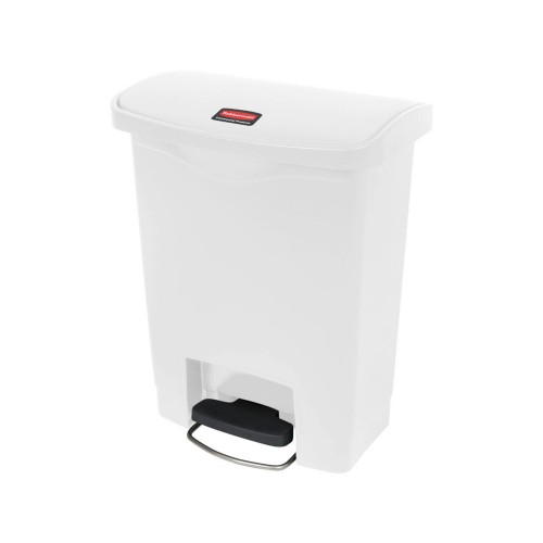 Contentor 50L Resina Slim Jim Step-on c/Pedal Branco