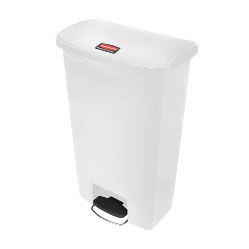 Contentor 68L Resina Slim Jim Step-on c/Pedal Branco