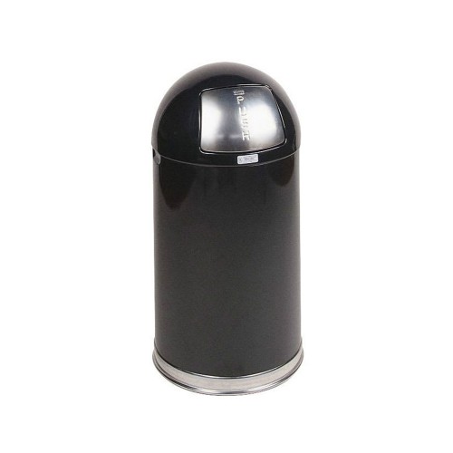 Papeleira 45L Metal Aço Revestido EasyPush Preto