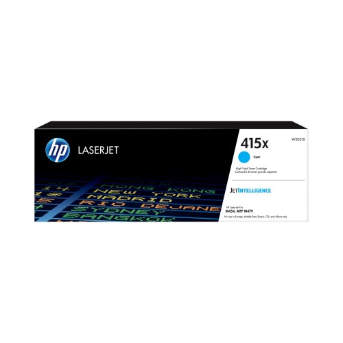 Toner HP 415X Azul W2031X 6000 Pág.