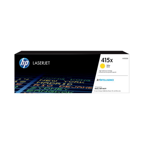 Toner HP 415X Amarelo W2032X 6000 Pág.