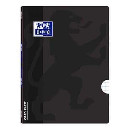 Caderno Agrafado A4 Quadric Oxford Openflex Preto 48Fls 1un