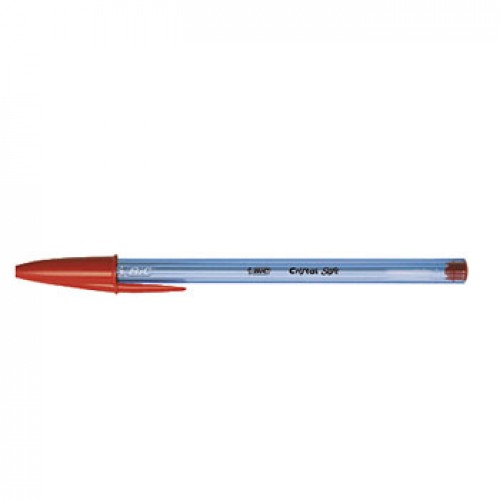 Esferográfica BIC Cristal Soft BallPoint Vermelho 1,2mm 50un
