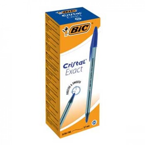Esferográfica BIC Cristal Exact Azul 0,7mm 20un