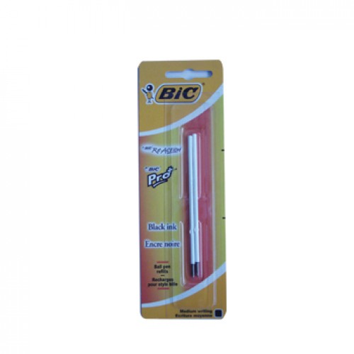 Recarga Esferografica BIC Tinta Preta (ReAction/Pro+) 2un