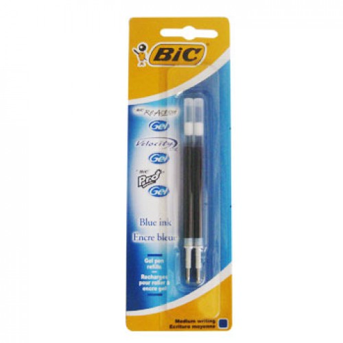 Recarga Esfer.BIC GEL Azul (ReAction/Velocity Stic/Pro+) 2un