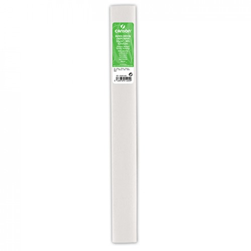 Papel Crepe Branco 50x250cm Canson Rolo