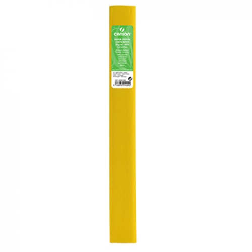 Papel Crepe Amarelo Limão 50x250cm Canson Rolo