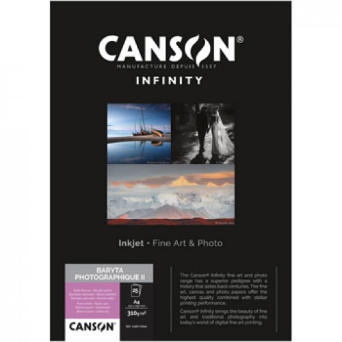 Papel A4 310g Canson Infinity Baryta Photograph 10Fls
