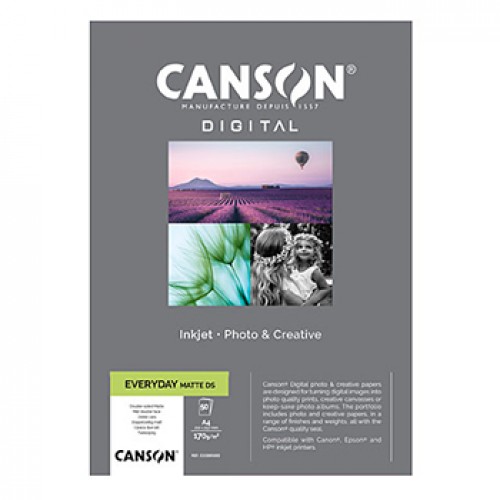 Papel A4 170g Foto Canson Everyday Matte Dupla Face 50 Fls