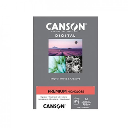 Papel 10x15cm 255g Foto Canson Premium Highgloss 50 Folhas
