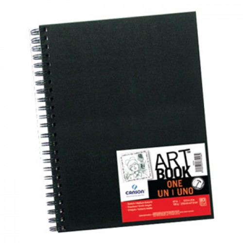 Bloco Espiral Gráfico Canson Sketch One A6 100g 80Fls