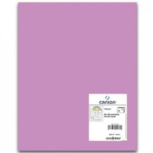 Cartolina 50x65cm Malva 240g 25 Folhas Canson