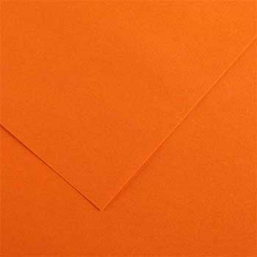 Cartolina 50x65cm Laranja 185g 1 Folha Canson