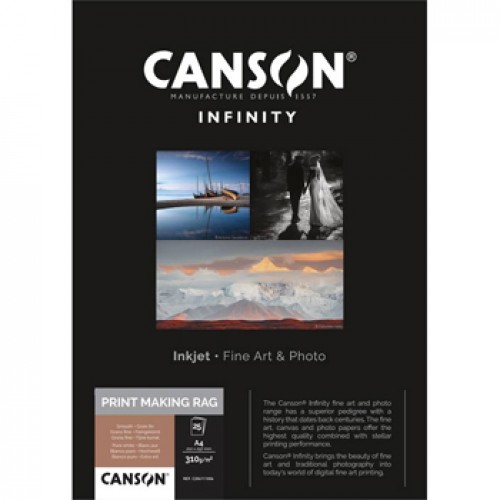Papel A4 310g Canson Infinity PrintMaking Rag 100% 10Fls