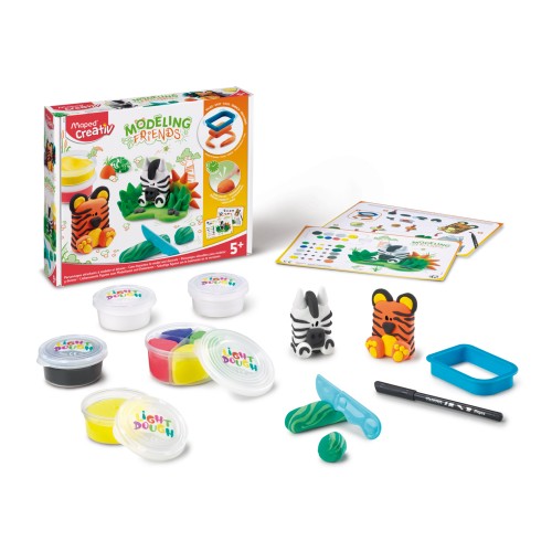 Conjunto Pasta Modelar Animais Selvagens