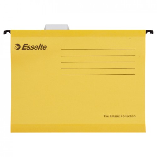 Capa Suspender Din A4 345mm Amarelo 25un