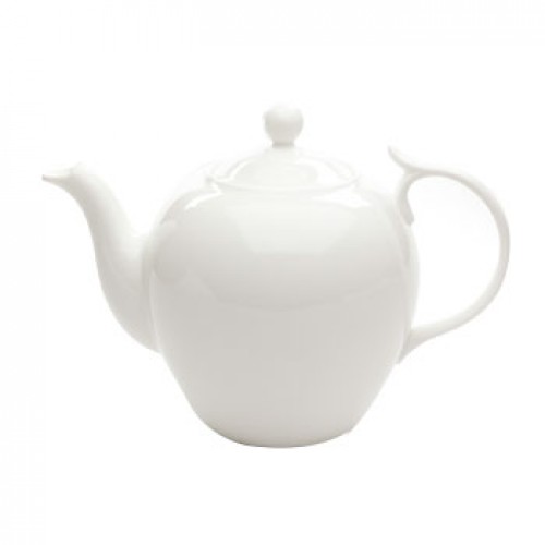 Bule Porcelana Bone China Branco com Filtro 1,4L