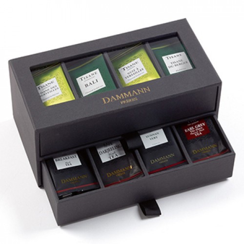 Caixa Coffret Chás 8 Sabores 56 Bolsas 24H/24 Noir