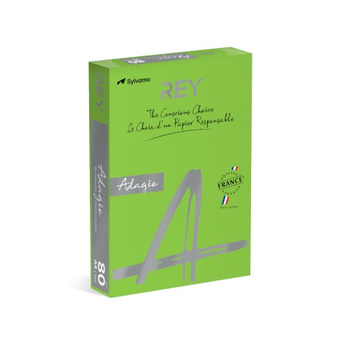 Papel Fotocopia Verde Intenso Adagio(cd52)A4 80gr  1x500Fls