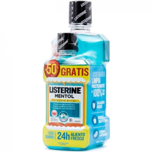 Elixir Bucal LISTERINE Mentol 500ml + 250ml