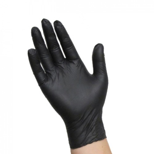 Luvas Látex Tamanho XL s/Pó Preto 100un