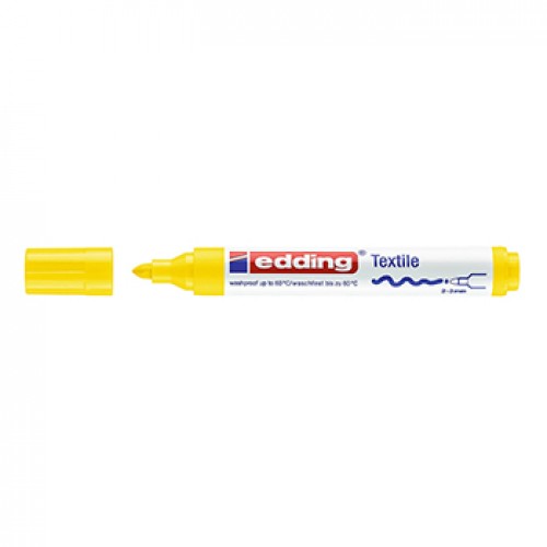 Marcador Tecidos Edding 4500 2-3mm Amarelo 1un
