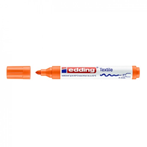 Marcador Tecidos Edding 4500 2-3mm Laranja 1un