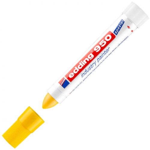 Marcador Permanente Grosso Edding 950 10mm Amarelo 1un