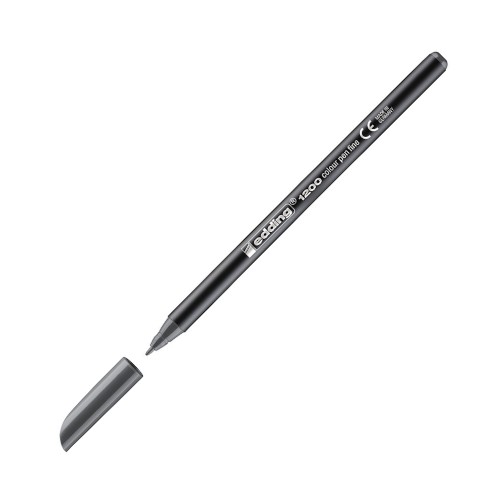 Marcador Médio Edding 1200 1mm Cinzento 1un