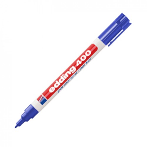 Marcador Permanente Médio Edding 400 1mm Azul 1un