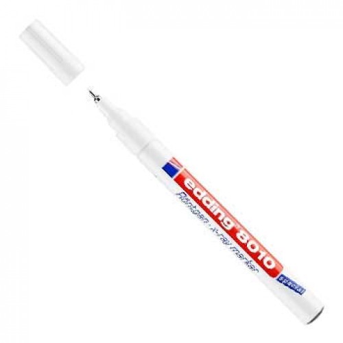 Marcador Extra-Fino Edding 8010 Branco (Raio-X)