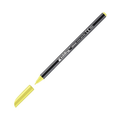 Marcador Médio Edding 1200 1mm Amarelo Fluorescente 1un