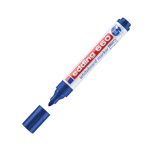 Marcador Quadros Brancos Edding 660 1,5-3mm Azul 1un
