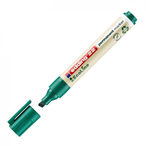 Marcador Permanente Grosso Edding e-22 1-5mm Verde 1un