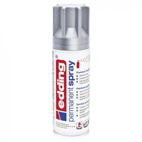 Tinta Acrílica Edding 5200 Spray 200ml Prata