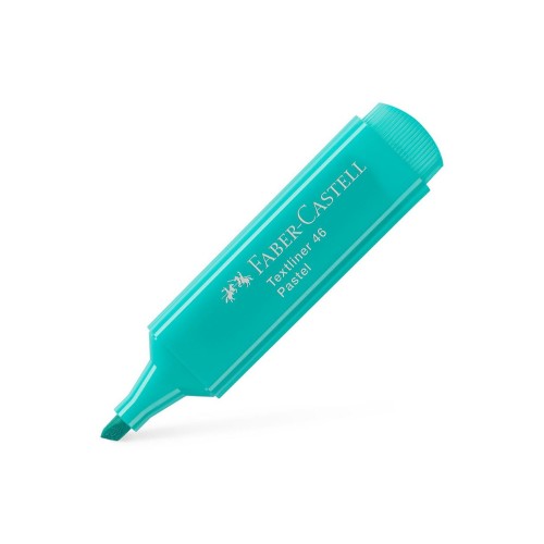Marcador Fluorescente Faber Textliner 46 Turquesa Pastel 10u