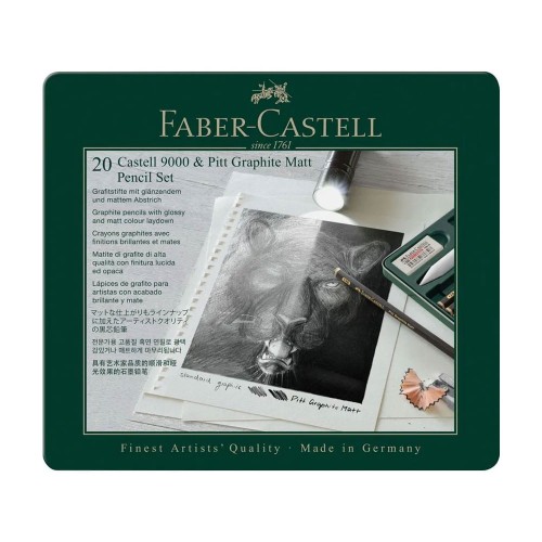 Pack Lápis Grafite Mate + Castell 9000 20 Peças