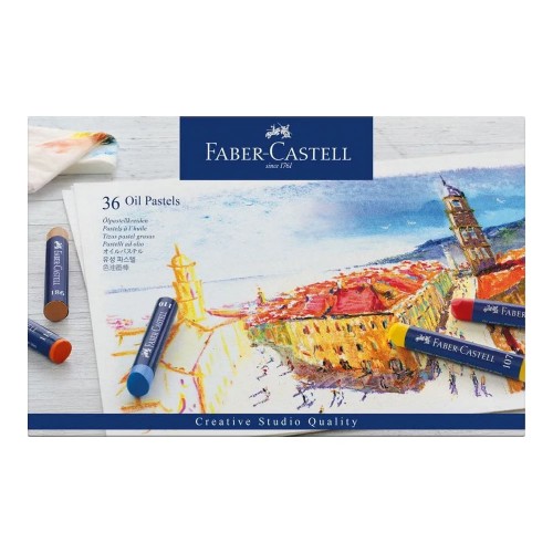 Lápis Pastel a Óleo Faber Castell Cx 36un