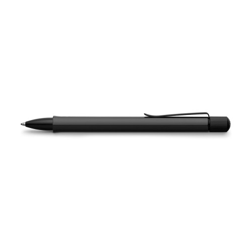 Esferográfica Hexo Faber-Castell Alumínio Preto + Estojo