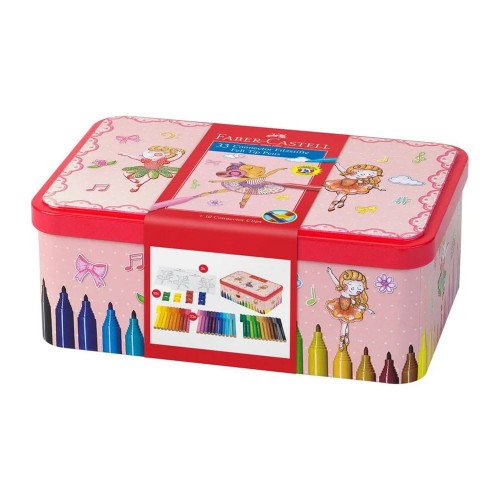 Marcador Feltro Faber Castell Connector Mala Bailarina 33un