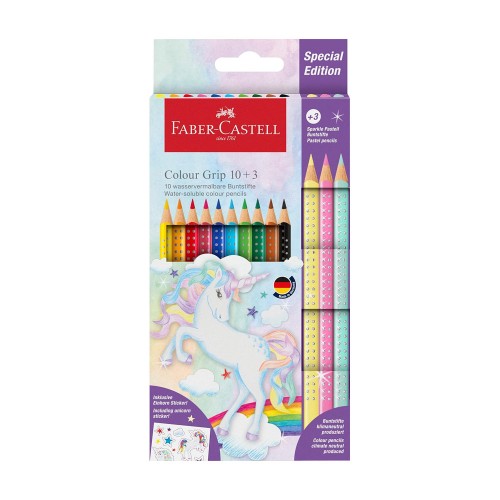 Lápis Cor 13un (10+3) Faber-Castell Grip Special Edition 18c