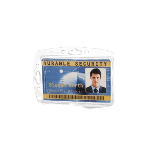 Porta Nomes Horizontal 85x54mm Durable Transparente 10n