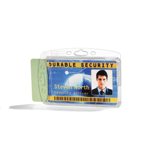 Porta Nomes Horizontal 85x54mm Durable 2 Cartões 10un